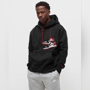 VINTAGE AIR JORDAN 1 RETEO HOODIE EMBROIDERED JUMPMAN MEN SZ MEDIUM GREAT COND